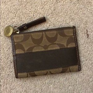 Brown COACH coin purse